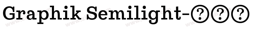 Graphik Semilight字体转换